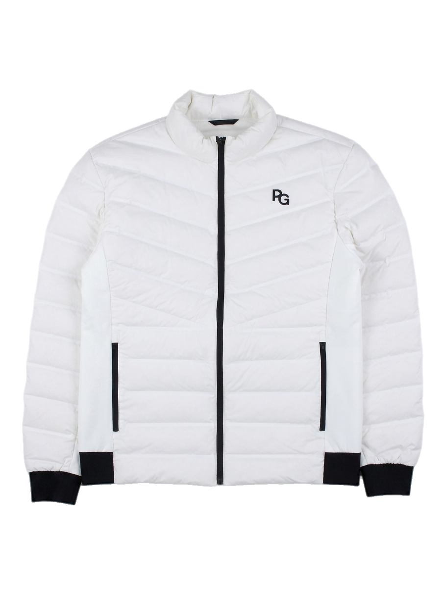 파리게이츠 남성 퀼팅 경량 다운 점퍼 (화이트)