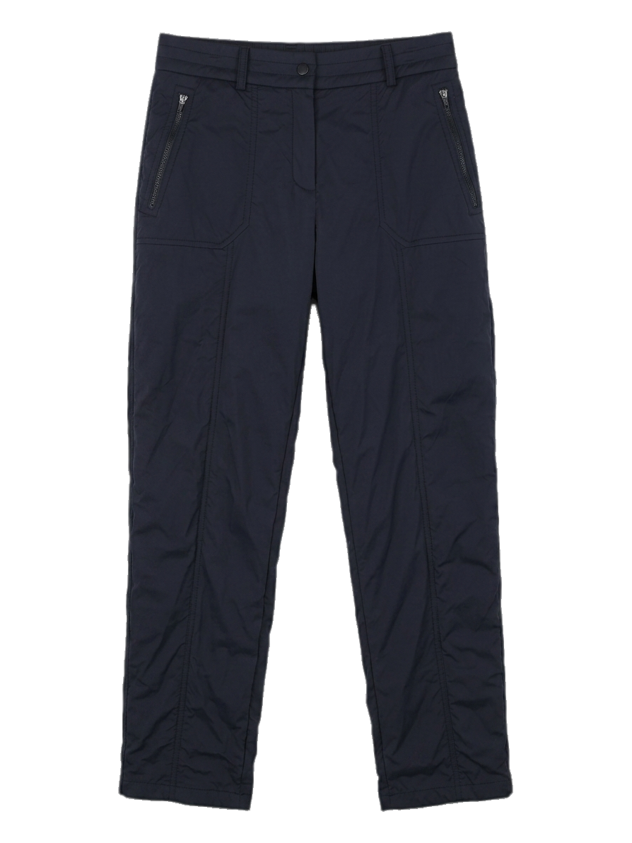 블랙 지퍼 포켓 긴바지