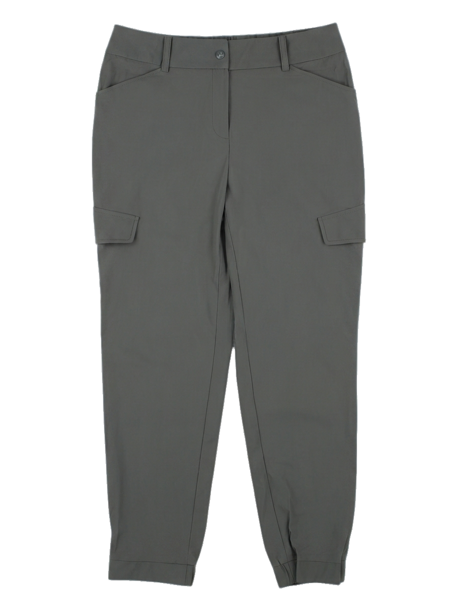카키 카고 조거 팬츠