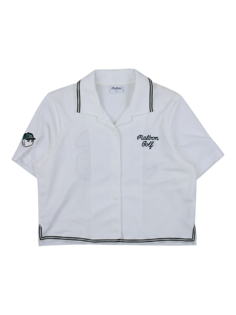 말본 골프 반팔 카라 셔츠