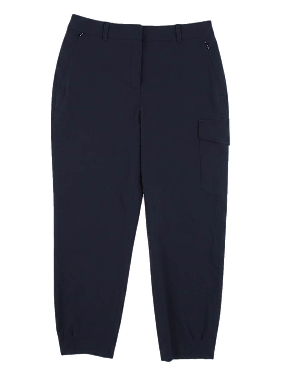 블랙 카고 조거 팬츠