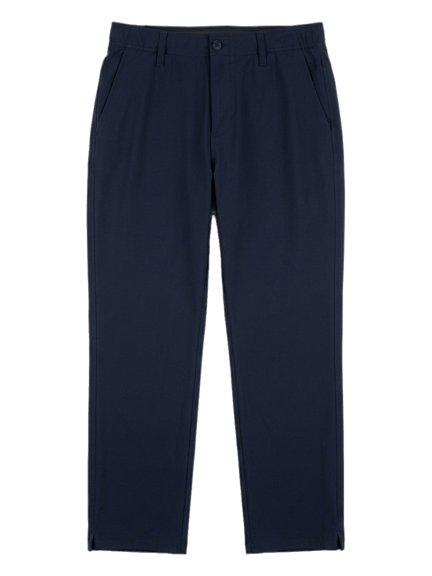 블랙 테이퍼드 롱 팬츠