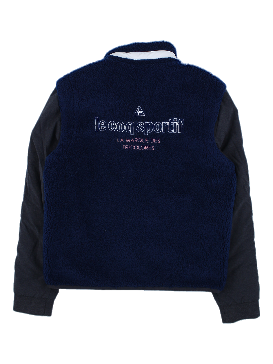 르꼬끄 스포르티브 네이비/그레이 배색 플리스 자켓