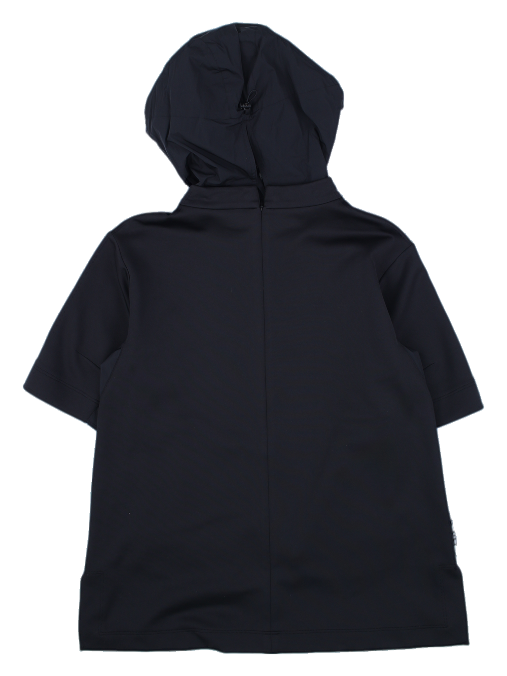 블랙 반팔 후드 티셔츠