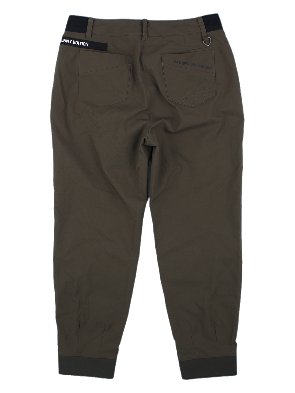 마스터바니에디션 남성 카키 카고 조거 팬츠