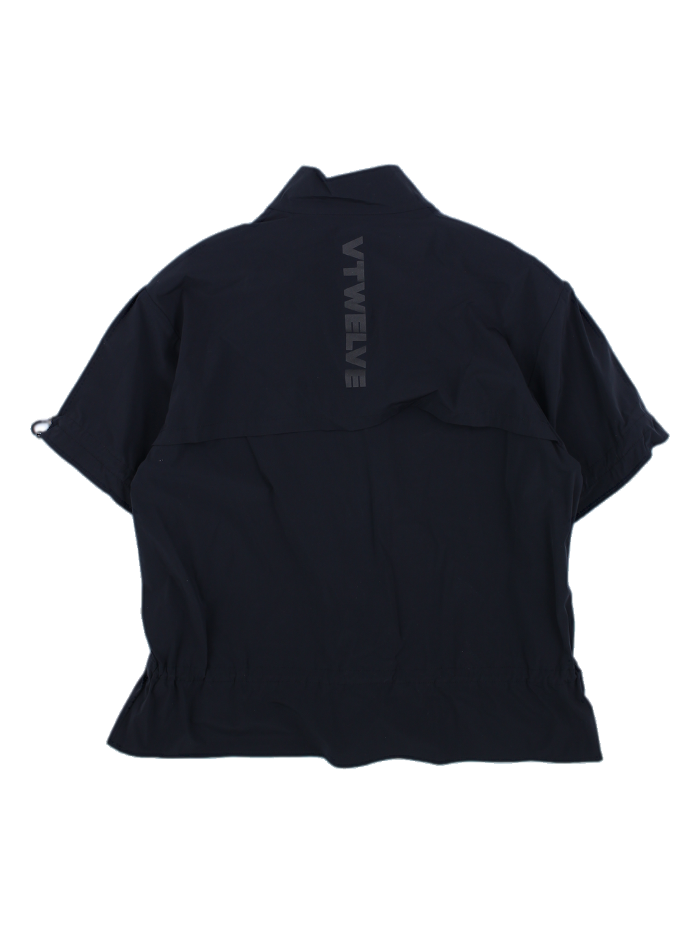 블랙 반팔 하프 집업 탑