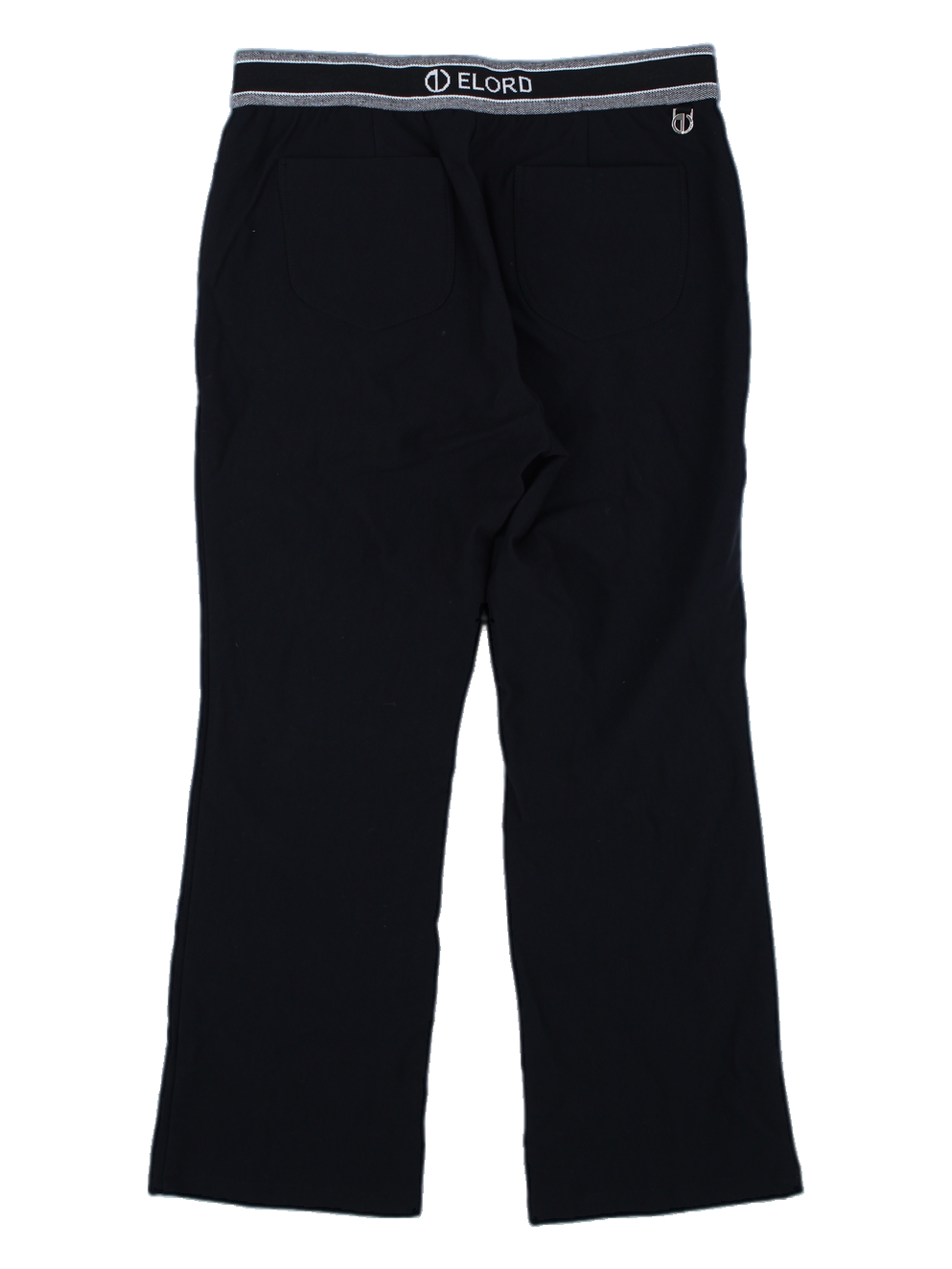 ELORD 여성 블랙 사이드 탭 포인트 팬츠