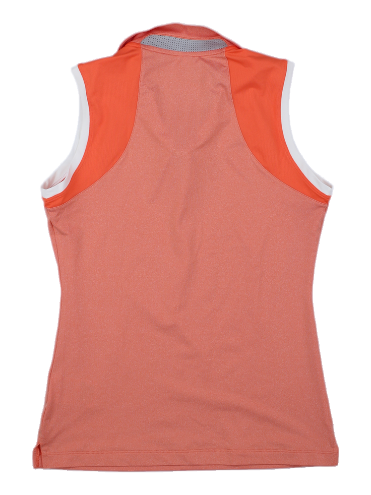 나이키 오렌지 멜란지 민소매 칼라티