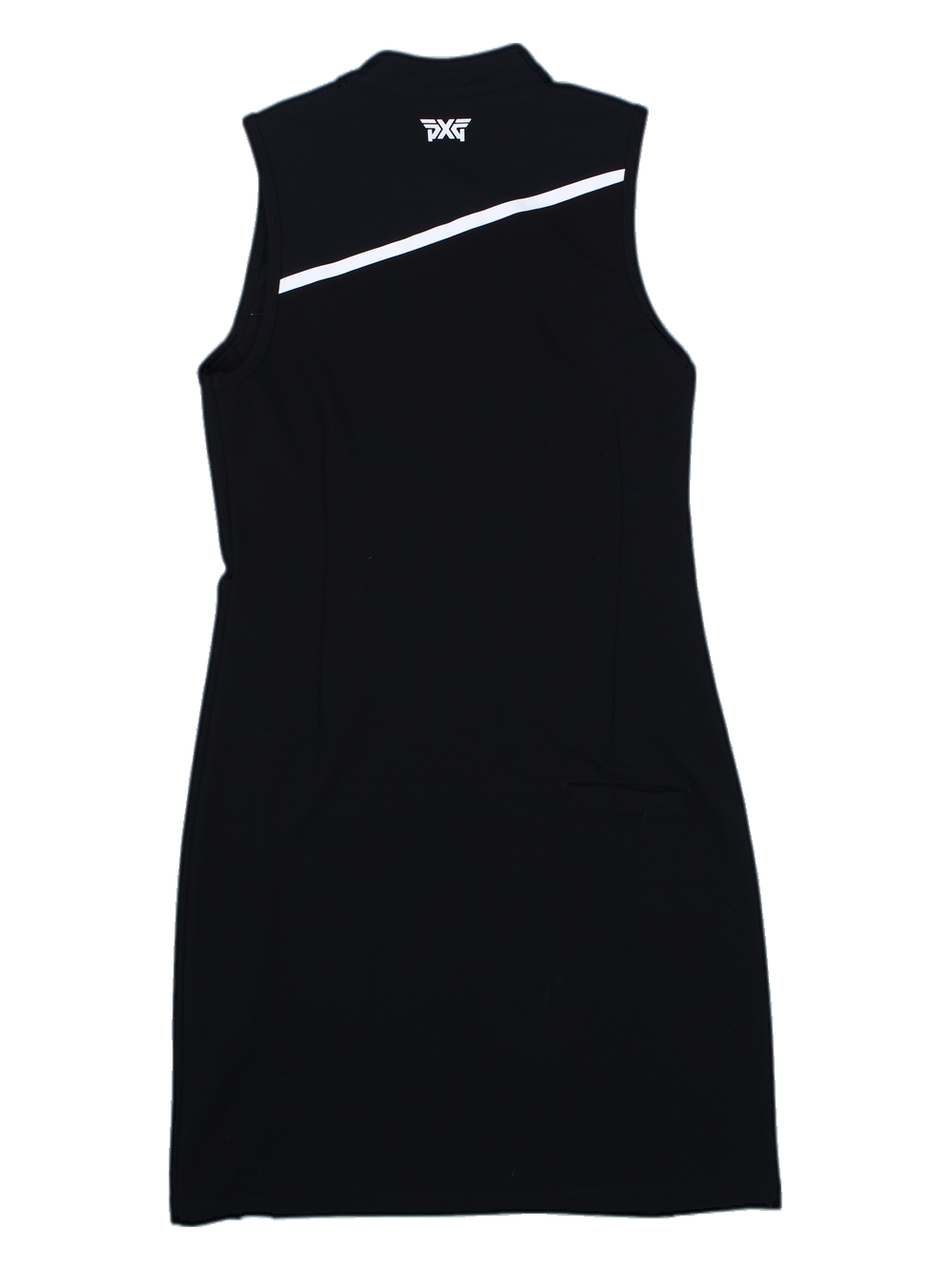 블랙 슬리브리스 골프 원피스
