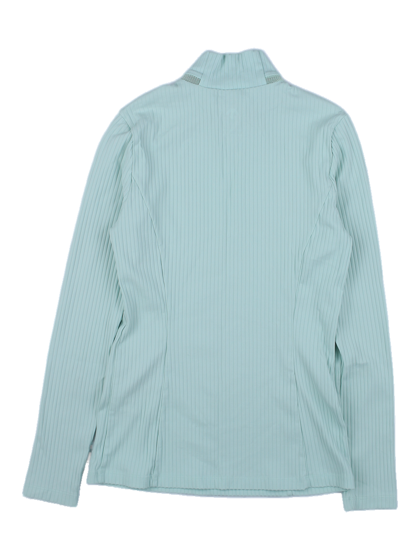 여성 민트 골지 하이넥 티셔츠