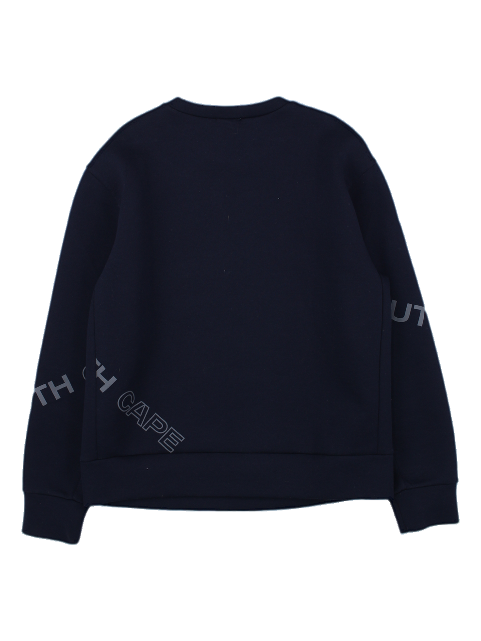 네이비 로고 레터링 맨투맨