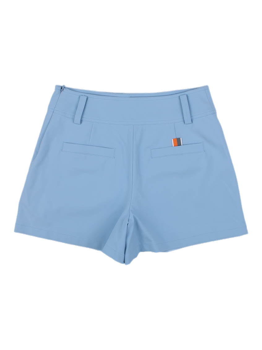 스카이블루 플리츠 큐롯 팬츠