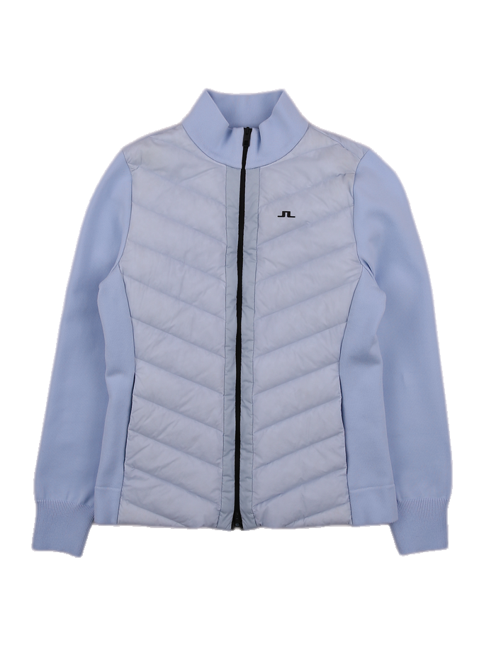 구스 패딩 포인트 니트 자켓 점퍼