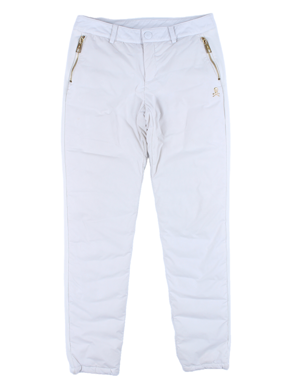 지퍼 포인트 패딩 바지