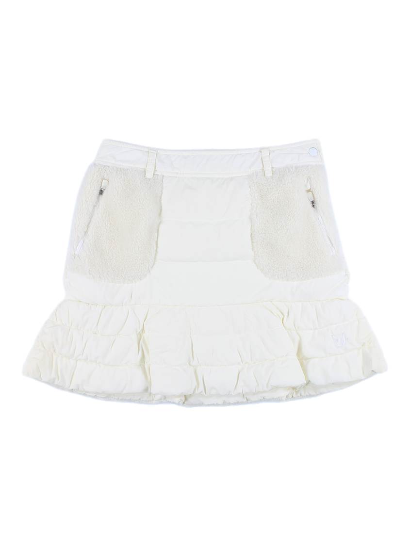 부클 패딩 스커트