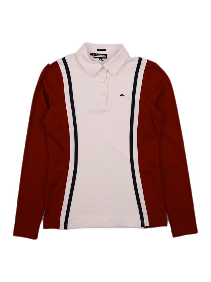 여성 긴팔 카라 티