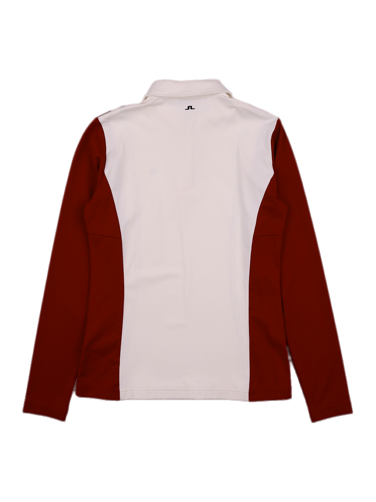 여성 긴팔 카라 티